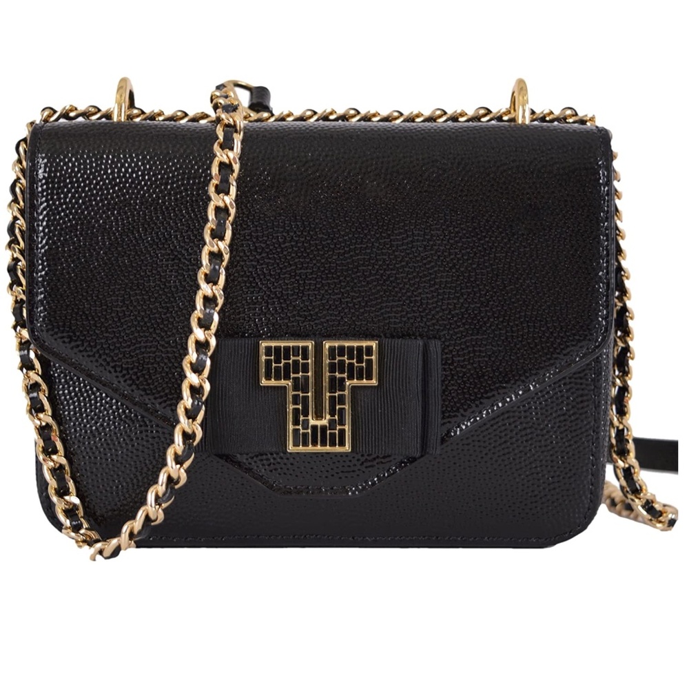 NWT Tory Burch Kira Patent Leather Chain Strap Evening Bag